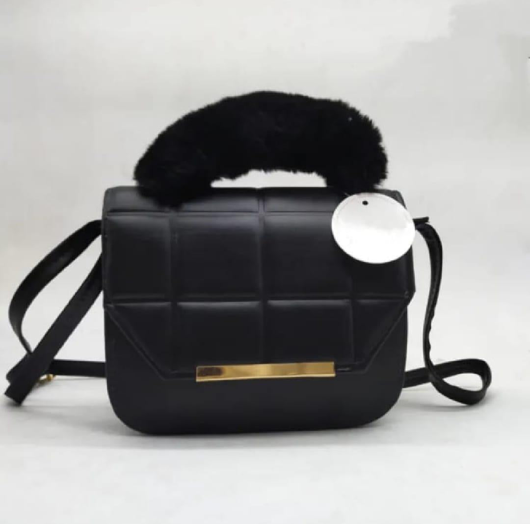 Chic Women's Leather Hand Bag Set - 5 Pcs in Blue
