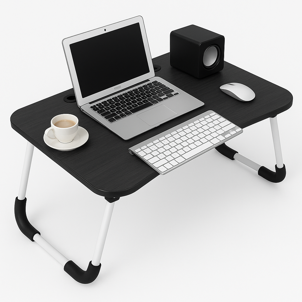 Smart Fold™ Laptop Table | Foldable Study & Bed Desk – Multipurpose & Portable