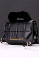 Chic Women's Leather Hand Bag Set - 5 Pcs in Blue